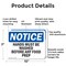 Signmission Hands Must Be Washed Before Any Food Prep, 10 in W x Rectangle, Aluminum OS-2PACK-NS-A-710-L-13223 - alternate 4